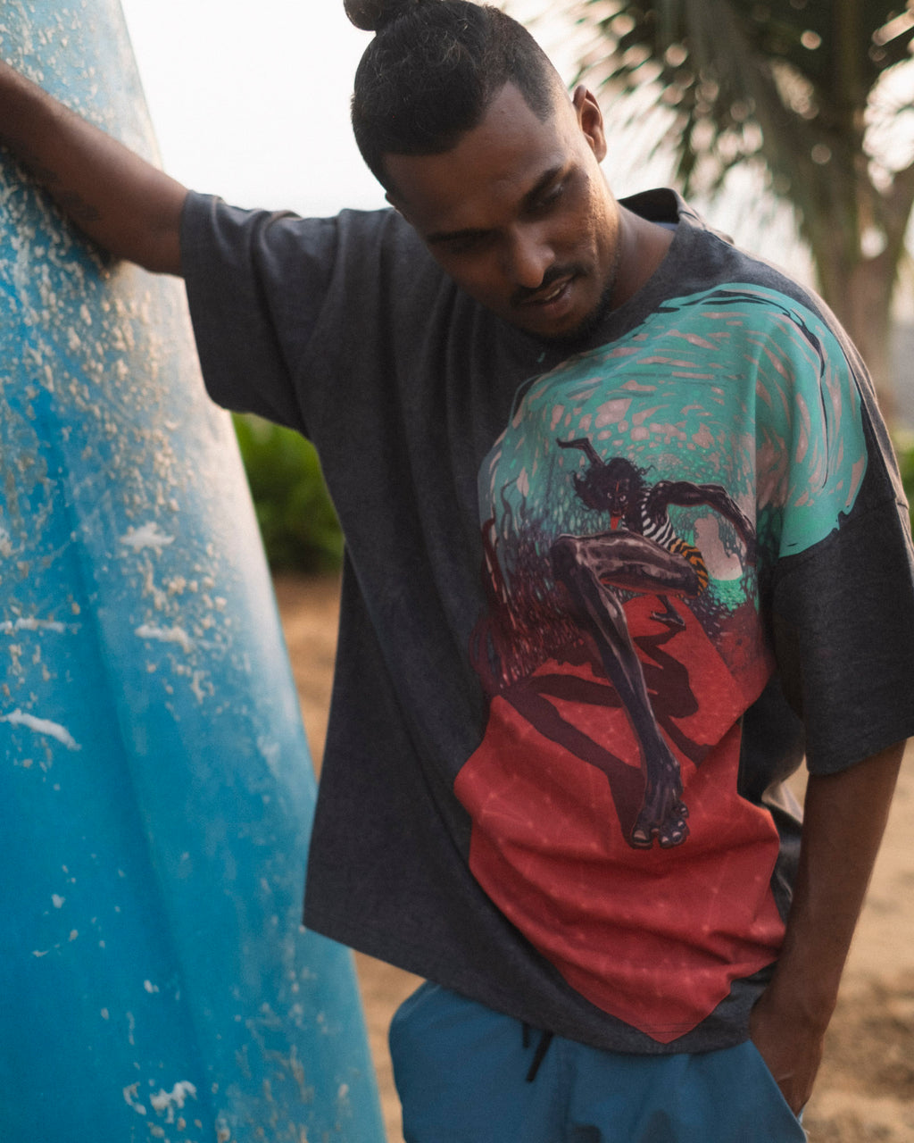 Surfing Kali - Dark Blue