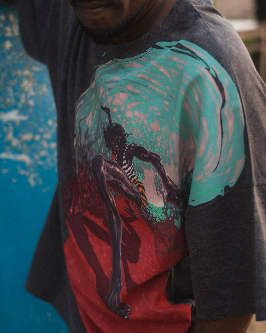 Surfing Kali - Dark Blue